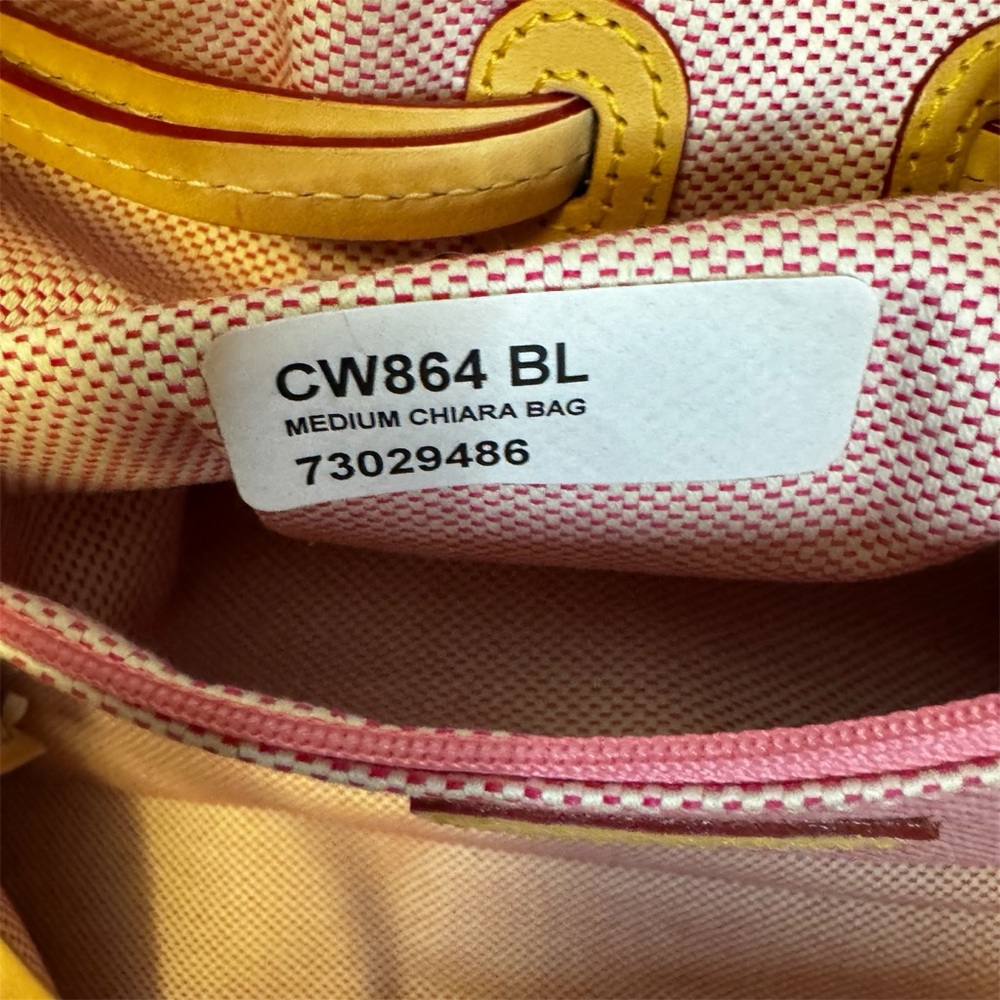 ❣️SOLD❣️Dooney & Bourke Medium  Chiara Bag Brown Tan Approx 13x9x5 8” Strap Drop - Picture 12 of 15
